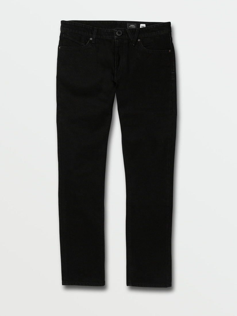 V VORTA SLIM FIT STRETCH JEANS - BLACK