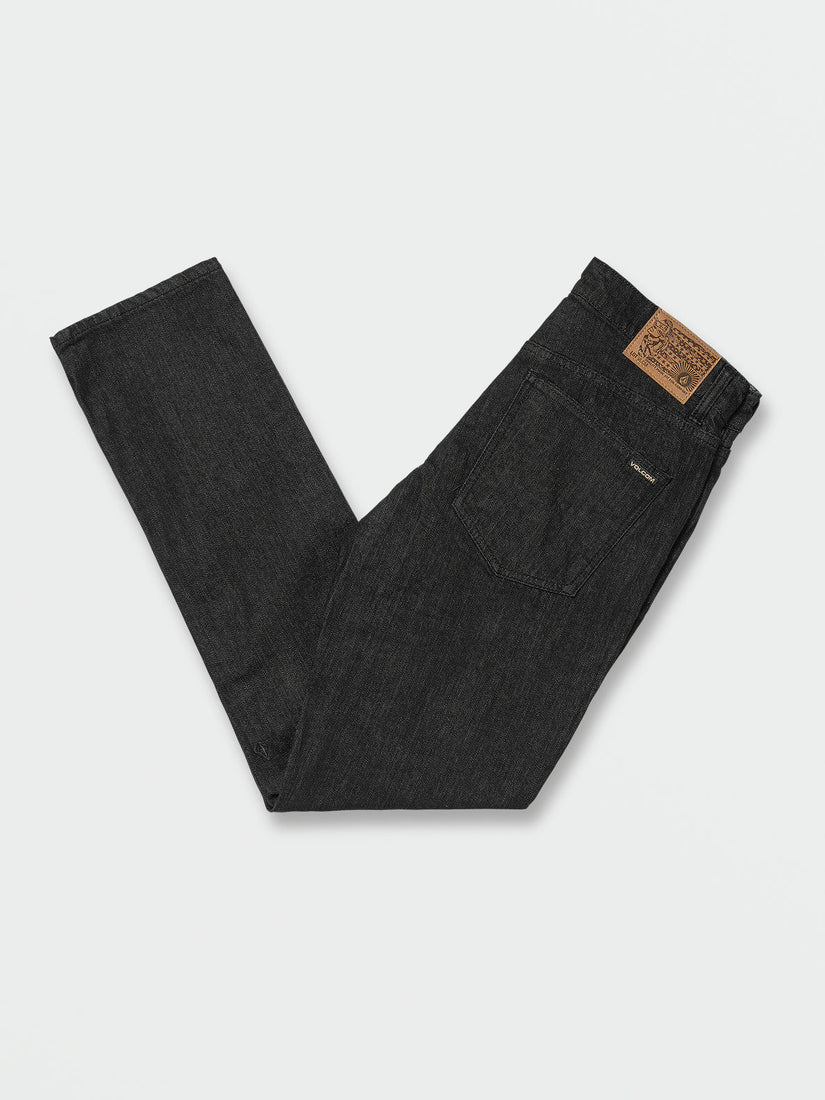 V 2x4 Skinny Modern Fit Jeans - Rinsed Black