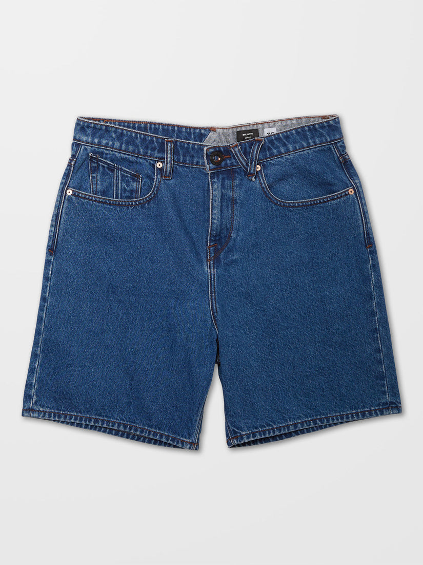 BILLOW DENIM SHORT - OLIVER MID BLUE