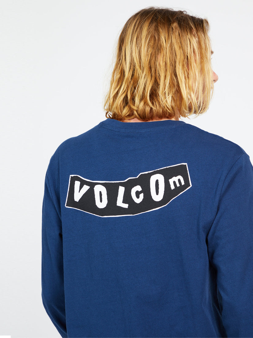 RELICS LONG SLEEVE TEE - BAJA INDIGO