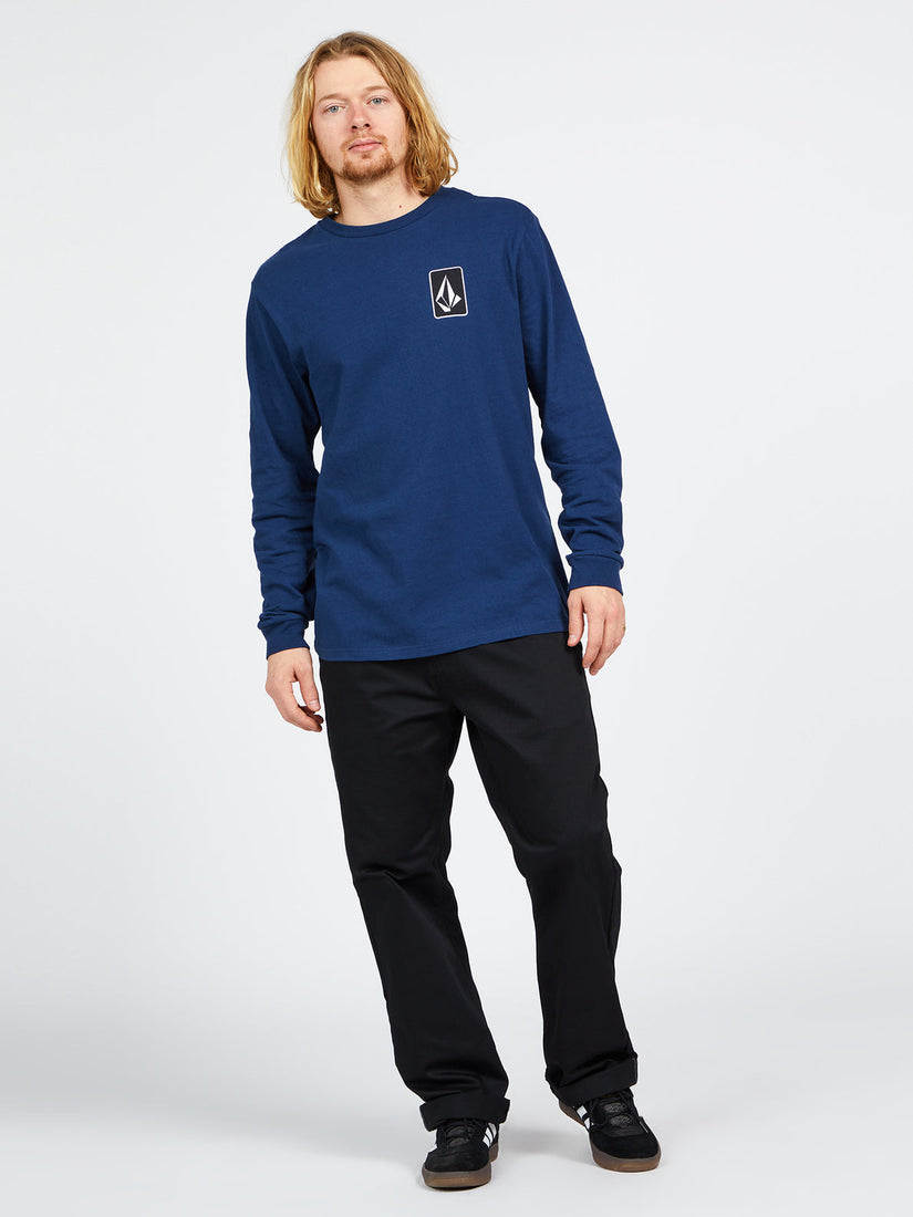 RELICS LONG SLEEVE TEE - BAJA INDIGO