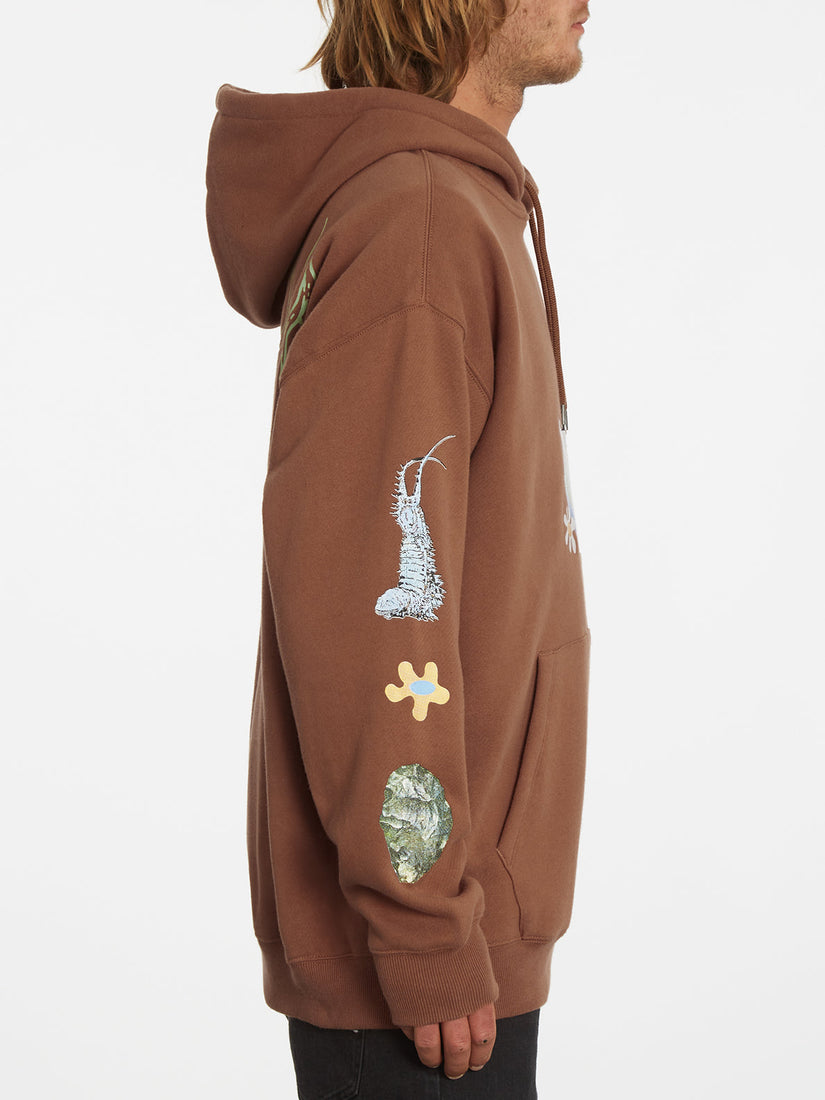 FEATURED ARTIST CHRISSIE ABBOT X FRENCH PULLOVER HOODIE - MOCHA