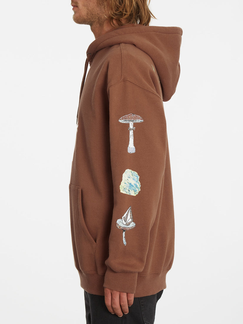 FEATURED ARTIST CHRISSIE ABBOT X FRENCH PULLOVER HOODIE - MOCHA