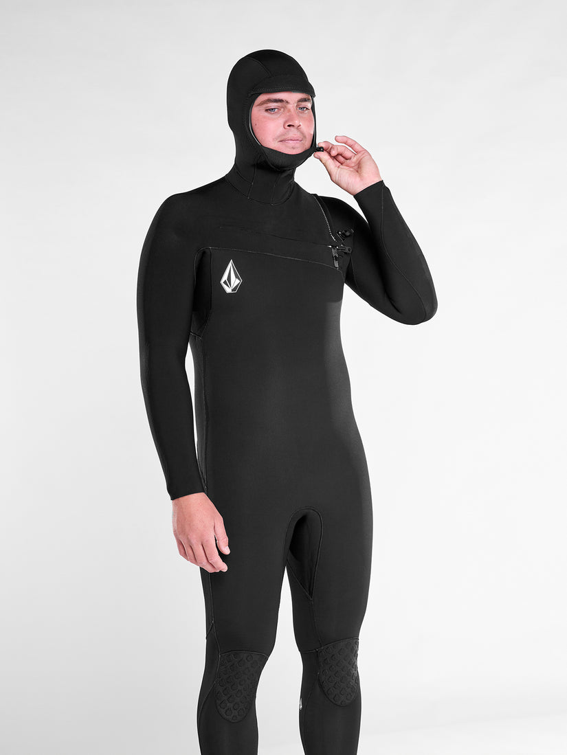 MODULATOR 5/4/3MM HOODED CHEST ZIP WETSUIT - BLACK (A9532206_BLK) [2]