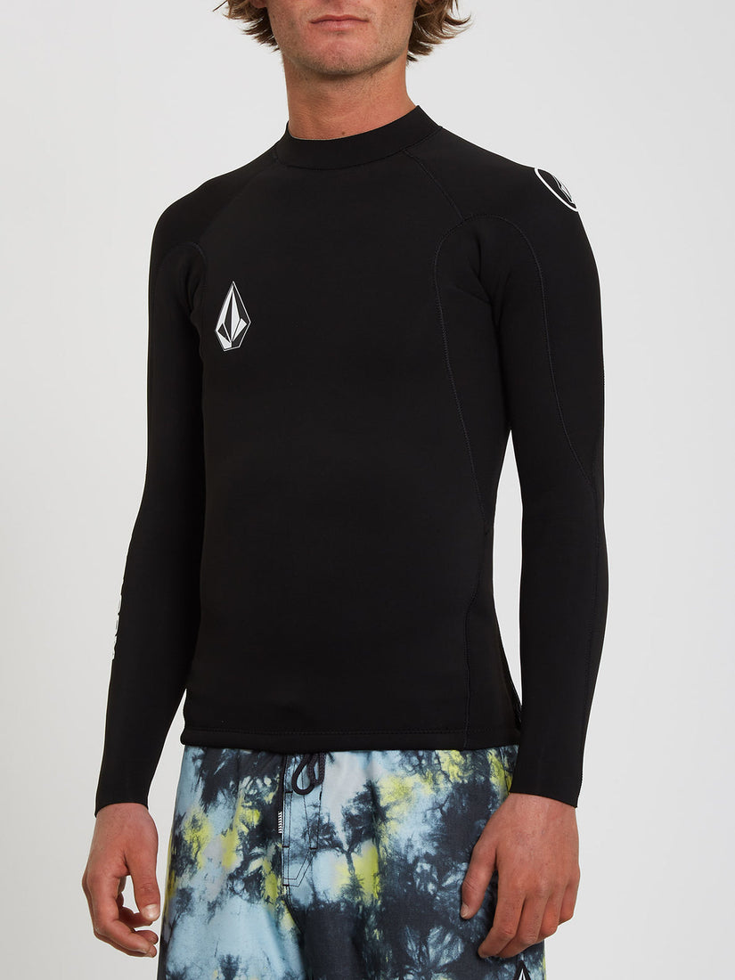 2mm Jacket UPF 50 Long Sleeve Rashguard Jacket - Black