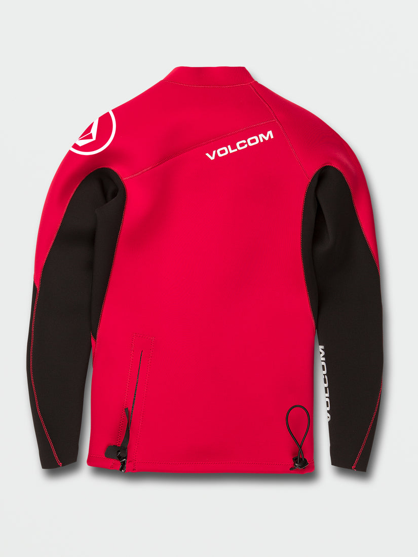 2mm Jacket UPF 50 Long Sleeve Rashguard Jacket - Red (A9612201_RED) [B]