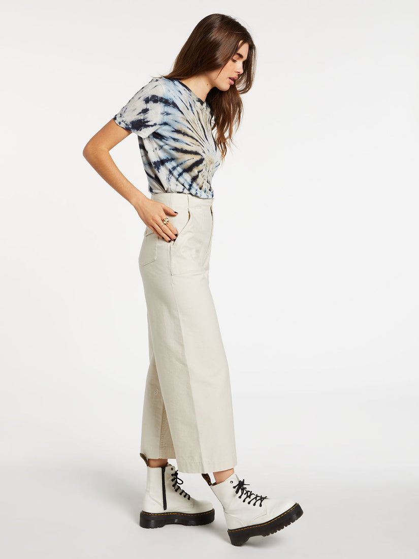 ARMY WHALER WIDE LEG PANT - WHITE FLASH