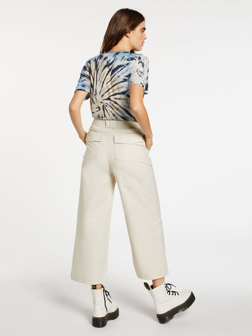 ARMY WHALER WIDE LEG PANT - WHITE FLASH