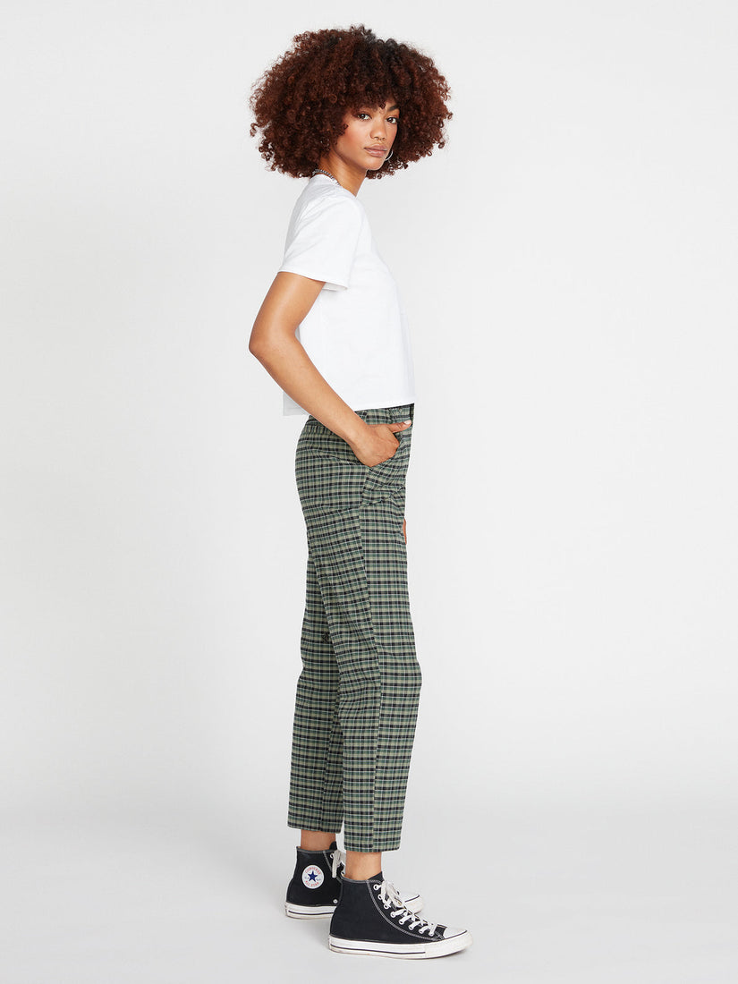 FROCHICKIE HIGHRISE CHINO PANTS - DARK PINE