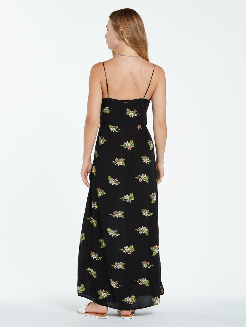 Stormy Tropix Maxi Dress - Black (B1312205_BLK) [B]