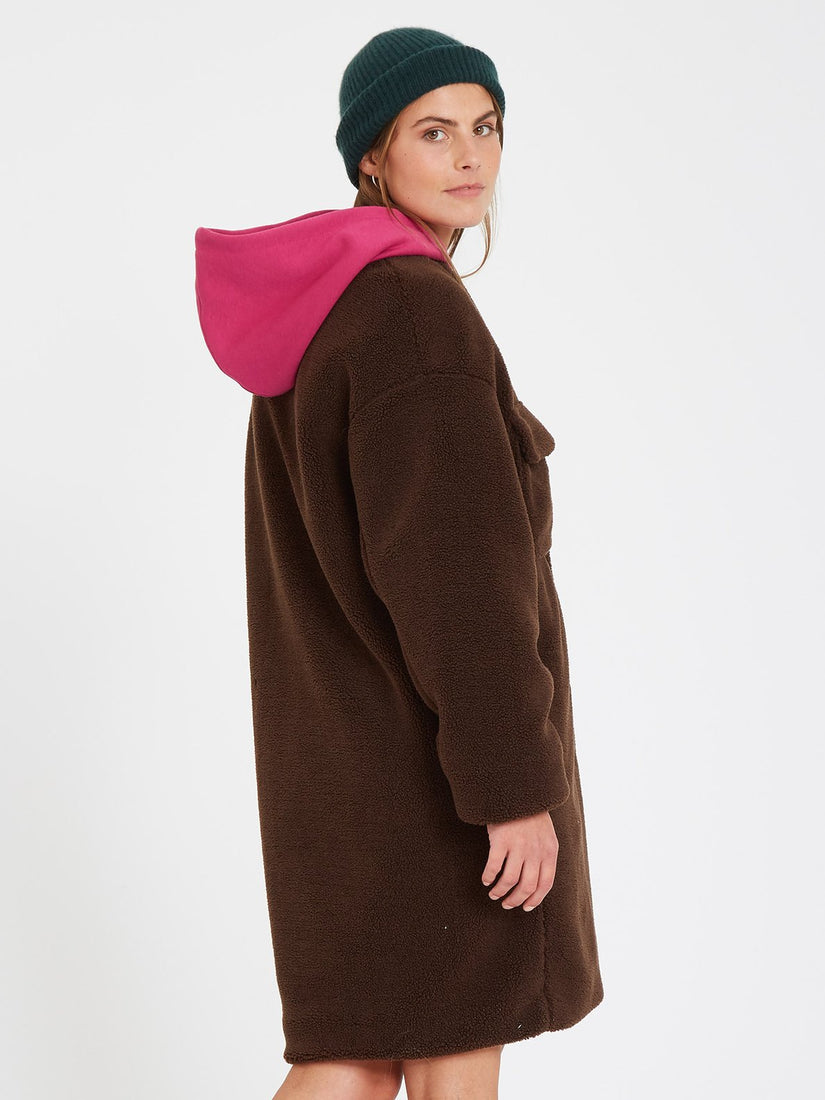 Eesypeesy Coat - Dark Brown