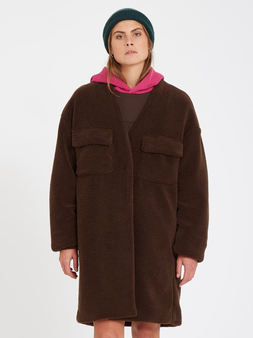 Eesypeesy Coat - Dark Brown