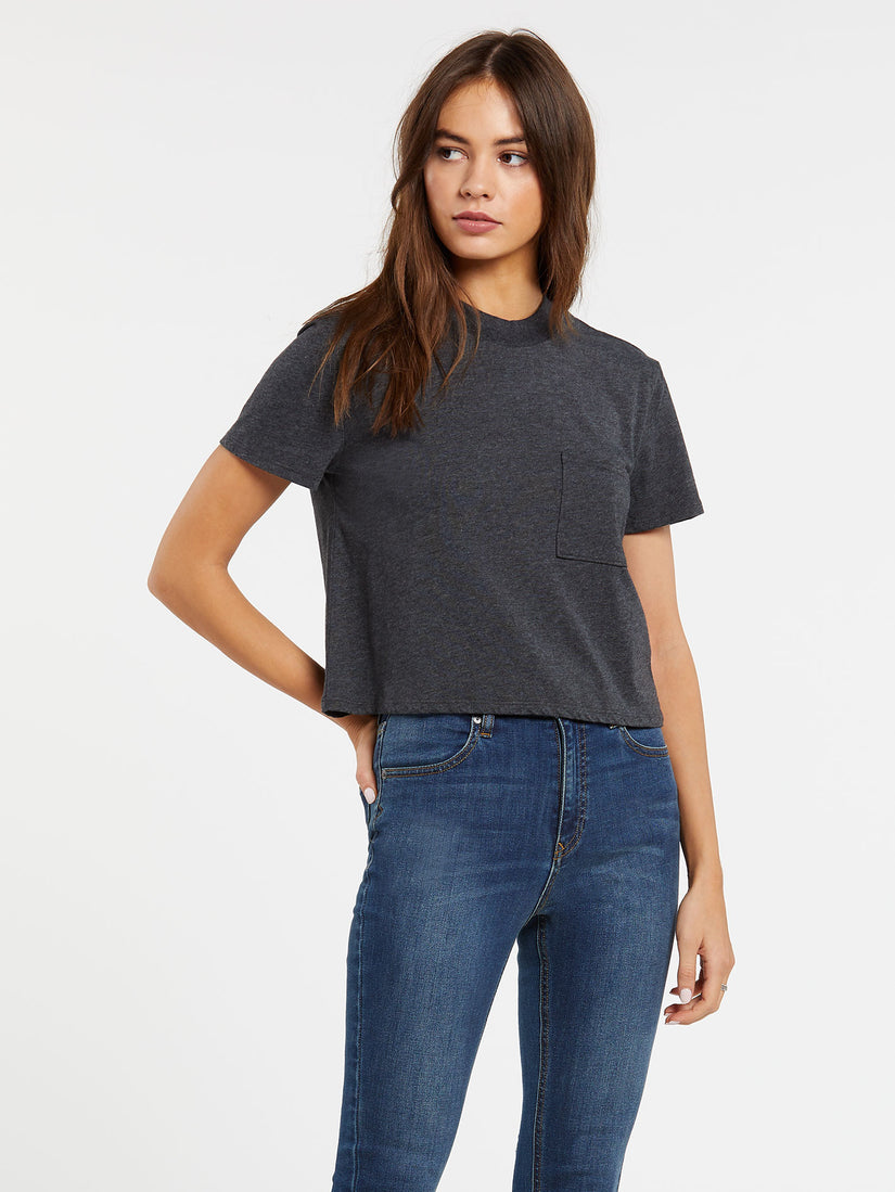 Pocket Stone Tee Heather Black (B3532007_HBK) [F]