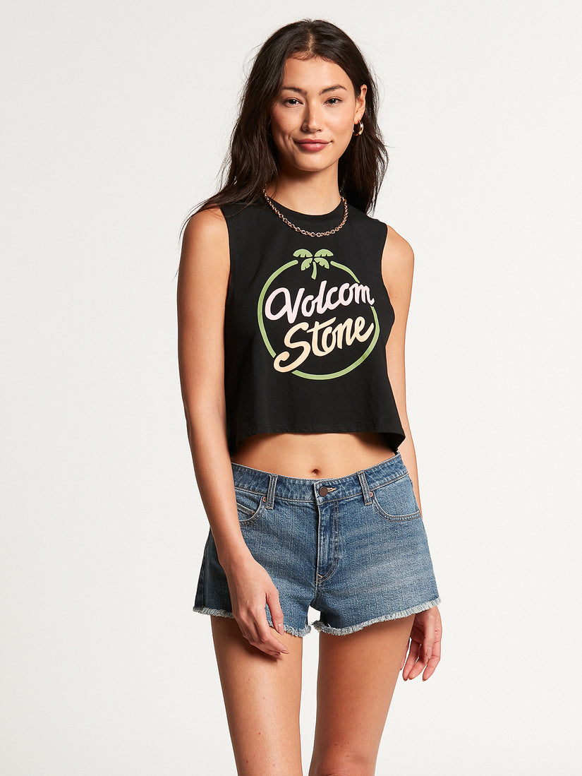 Stone Hour Crop Tank - Black (B4512102_BLK) [F]