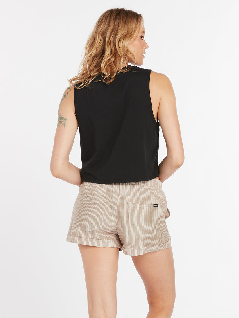 Stone Hour Crop Tank - Black (B4522200_BLK) [B]