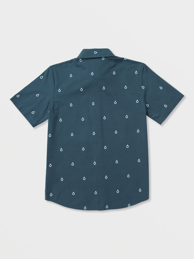 Big Boys Patterson Short Sleeve Woven Shirt - Faded Navy