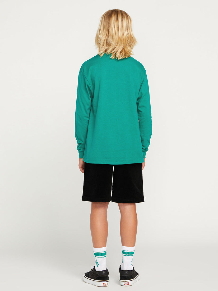 Big Boys Ovoid Long Sleeve Tee - Synergy Green