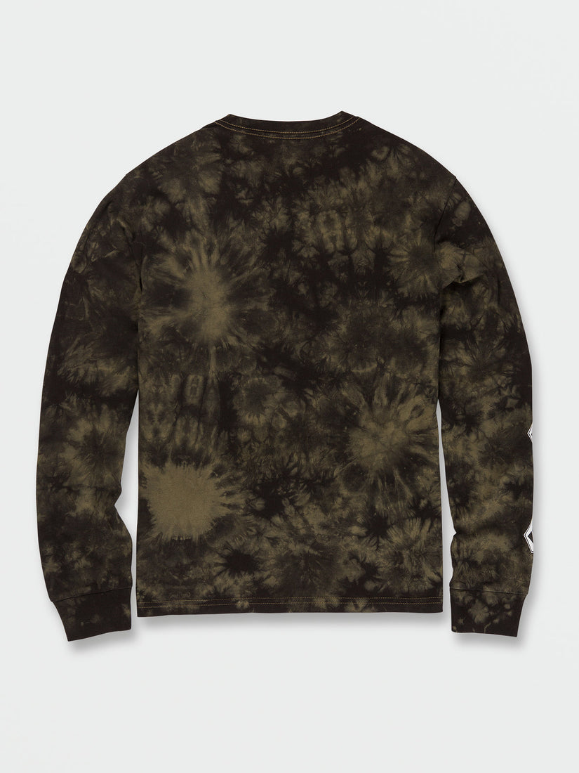 BIG BOYS ICONIC STONE DYE LONG SLEEVE TEE - MILITARY