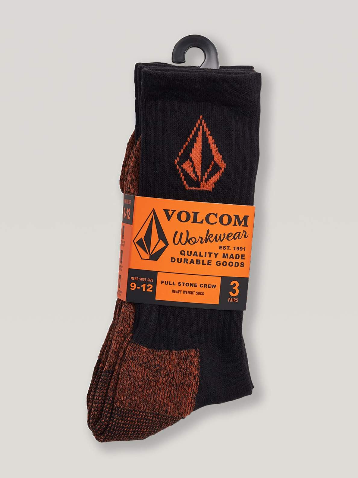 Volcom Workwear 3 Pack Socks - Black – Volcom Japan