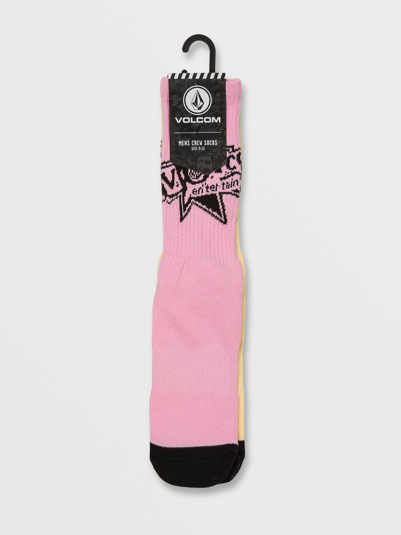 Volcom Entertainment Socks - Reef Pink