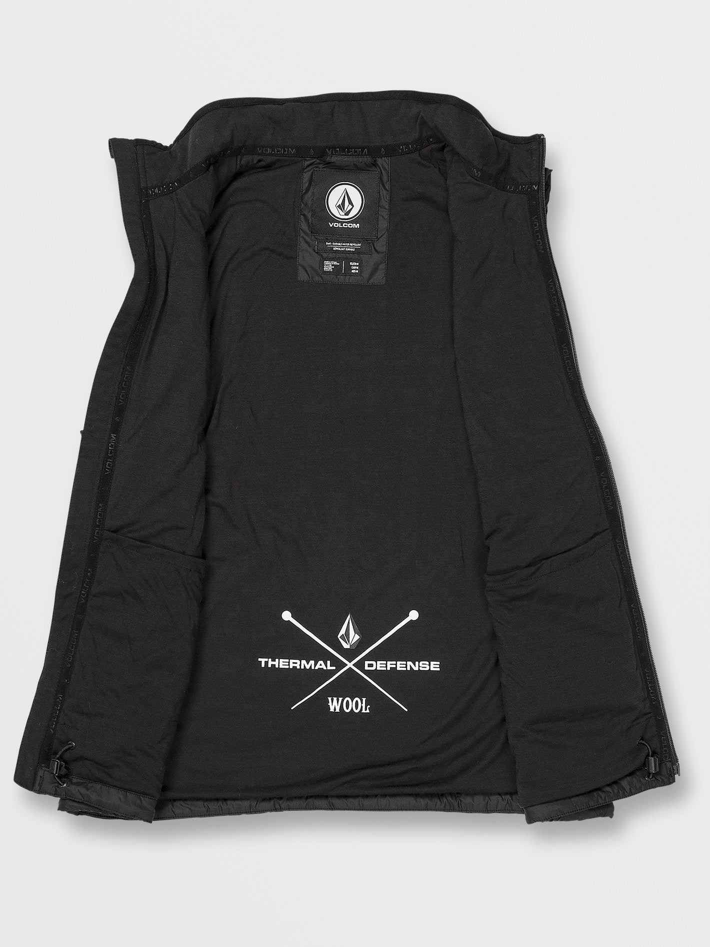 Mens Utility Puff Vest - Black | Volcom Japan