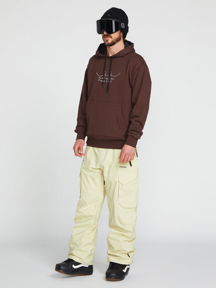 MENS D.I. FLEECE PULLOVER - BROWN