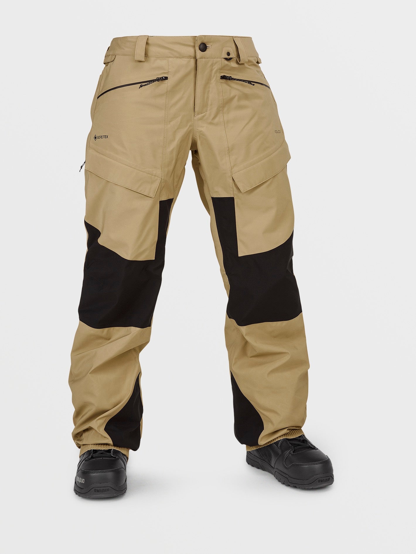 Womens V.Co At Stretch Gore-Tex Pants - Dark Khaki – Volcom Japan