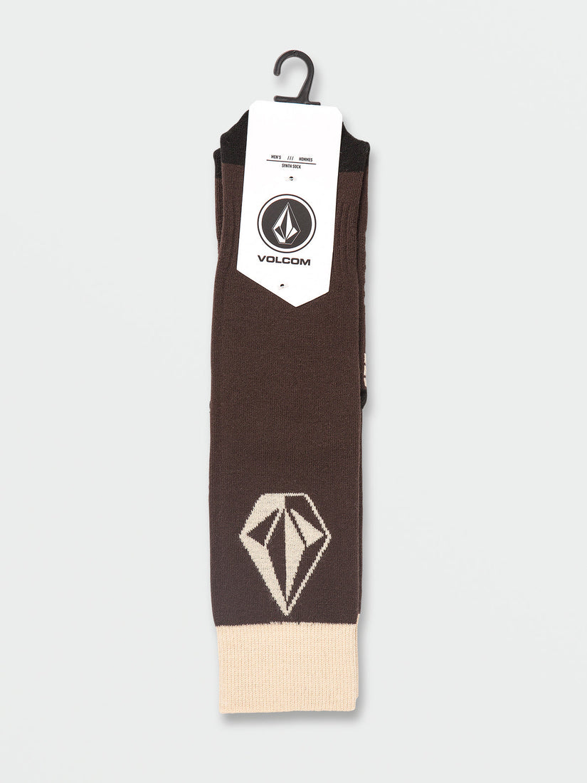 Mens Synth Sock - Brown