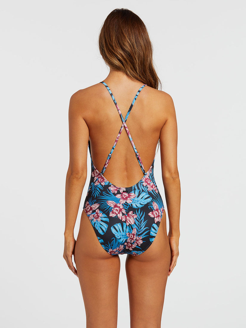 Y'ORCHIDDING ONE PIECE - BLACK