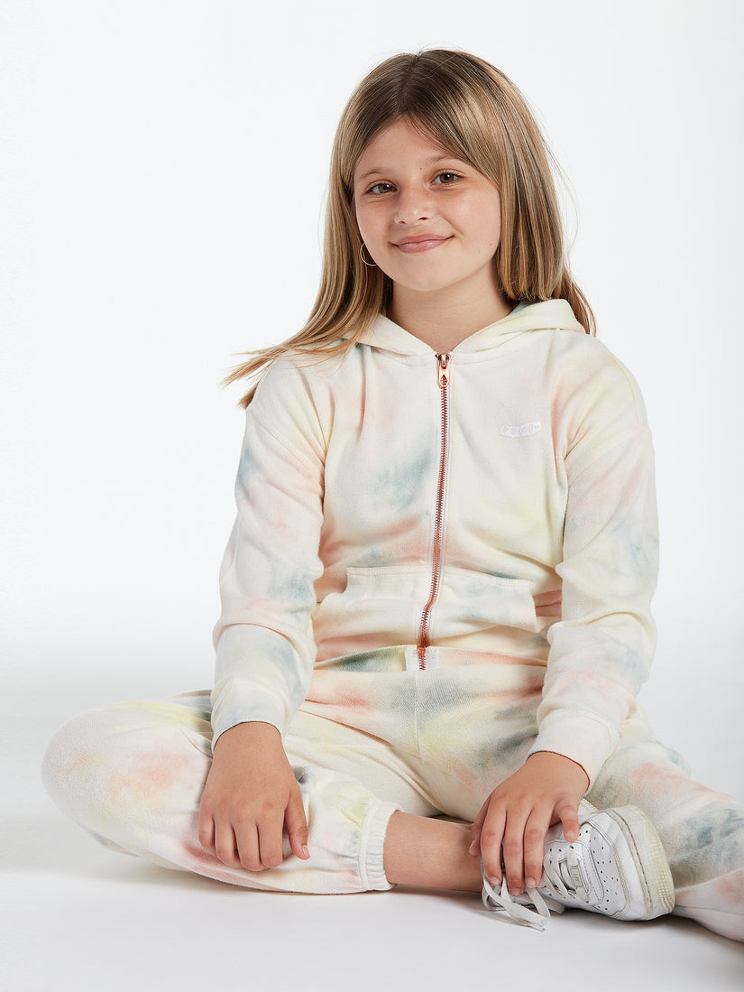 Girls Lived in Lounge Zip Fleece - Multi (R4812102_MLT) [5]