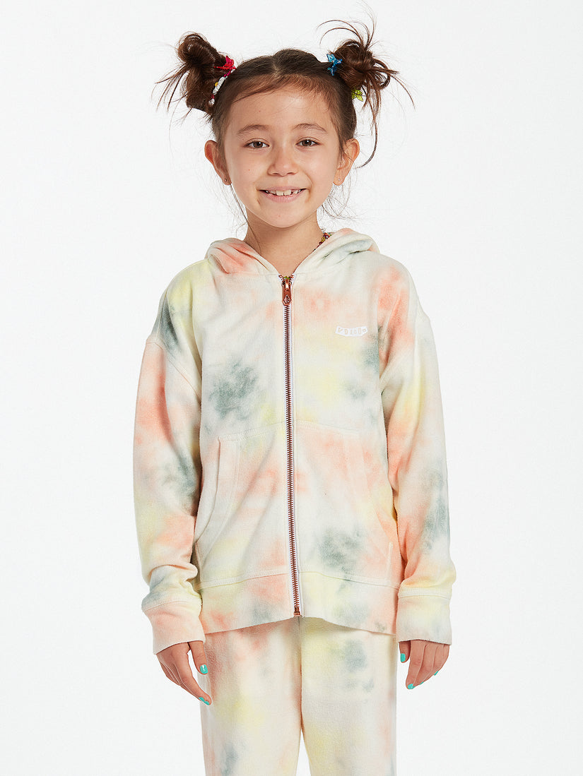 Girls Lived in Lounge Zip Fleece - Multi (R4812102_MLT) [F]