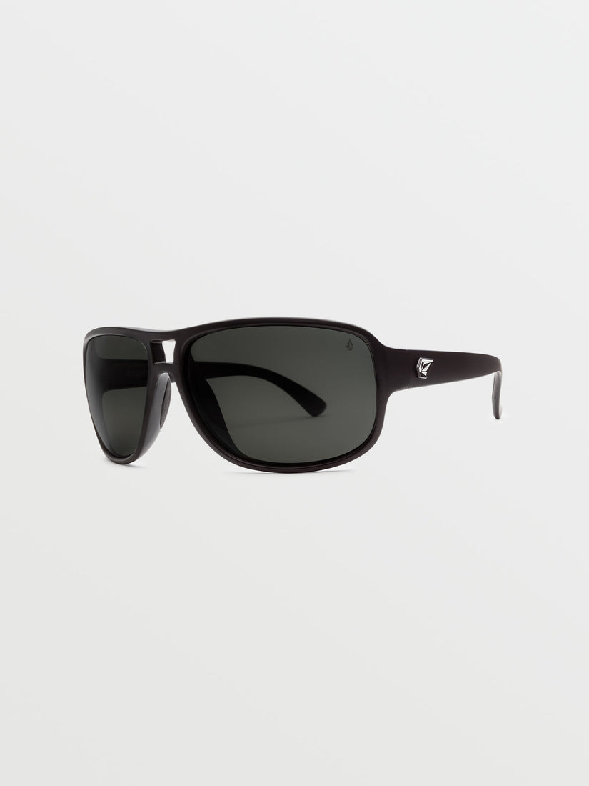 STOKE SUNGLASSES - MATTE BLACK/GRAY POLAR