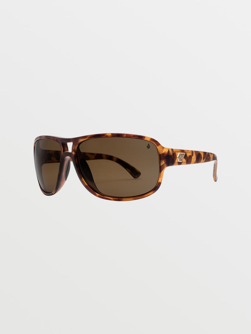 STOKE SUNGLASSES - MATTE TORT/BRONZE POLAR