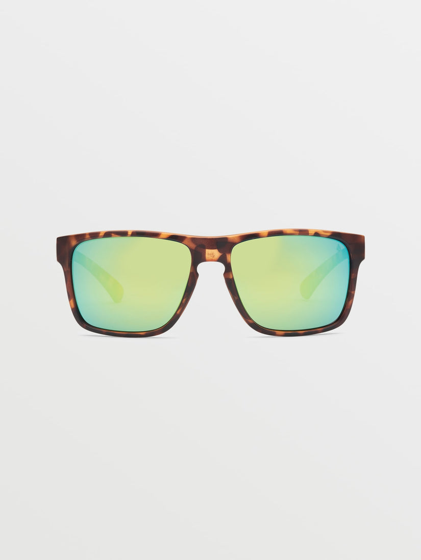 Trick Sunglasses - Matte Tort/Green Polar