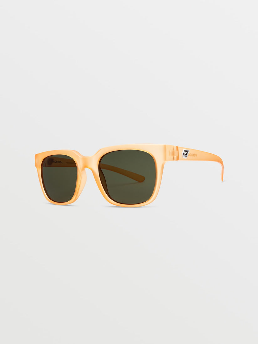 Morph Sunglasses - Matte Amber/Green Gray