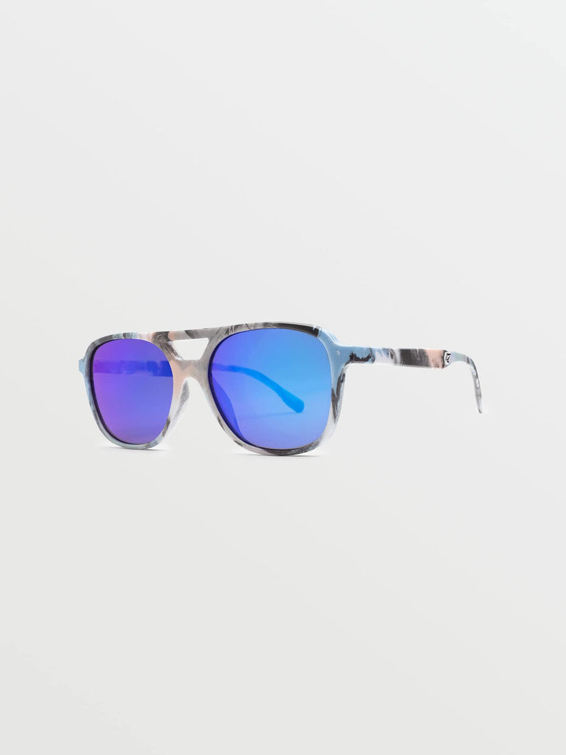 NEW FUTURE SUNGLASSES - SKULLS/BLUE MIRROR