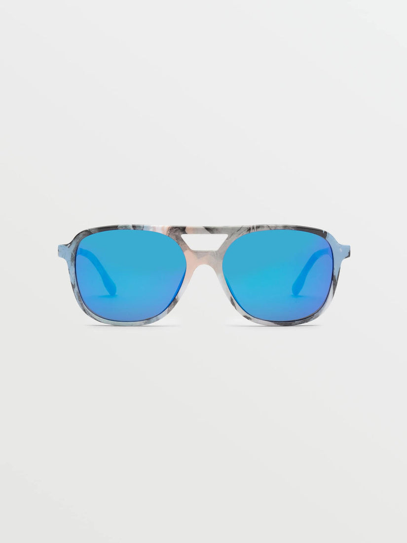 NEW FUTURE SUNGLASSES - SKULLS/BLUE MIRROR