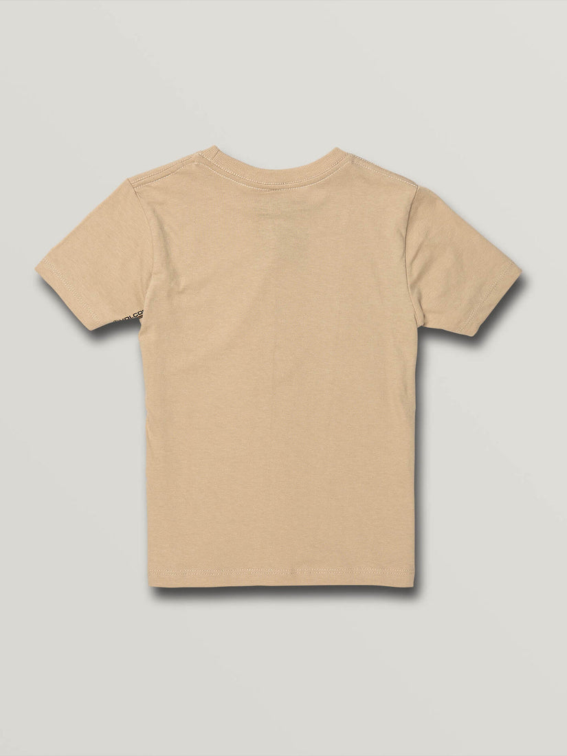 LITTLE BOYS CRISP STONE SHORT SLEEVE TEE - SAND