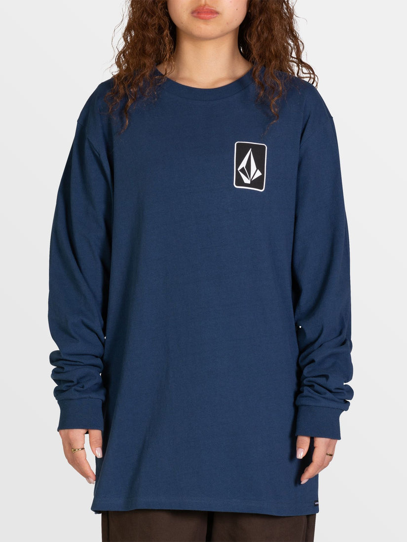 RELICS LONG SLEEVE TEE - BAJA INDIGO