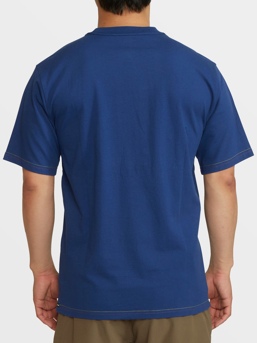 Npac Elzo Durt Fa Short Sleeve Tee - Blueprint