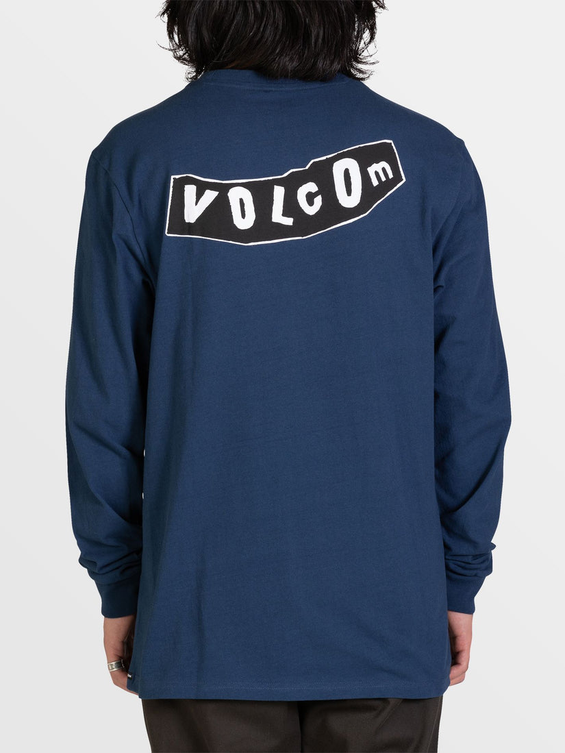 RELICS LONG SLEEVE TEE - BAJA INDIGO