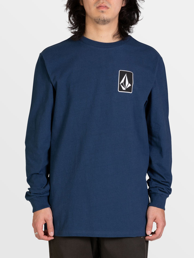 RELICS LONG SLEEVE TEE - BAJA INDIGO