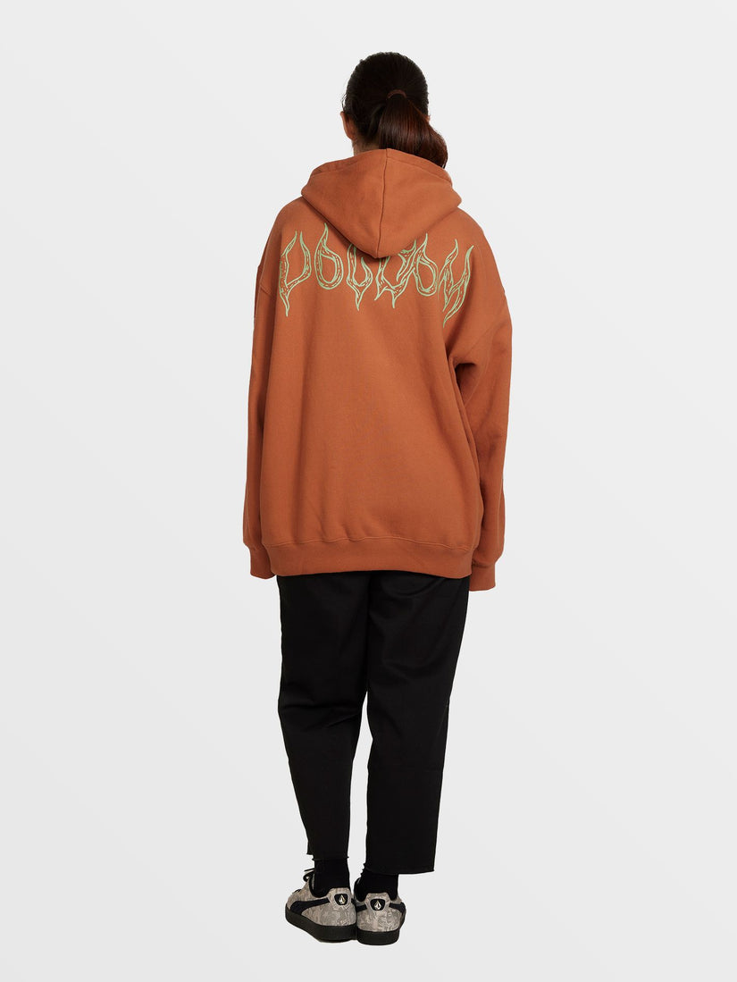 FEATURED ARTIST CHRISSIE ABBOT X FRENCH PULLOVER HOODIE - MOCHA